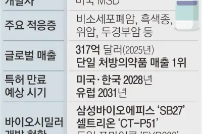 44조 ‘면역항암제 복제약’ 시장 선점 경쟁