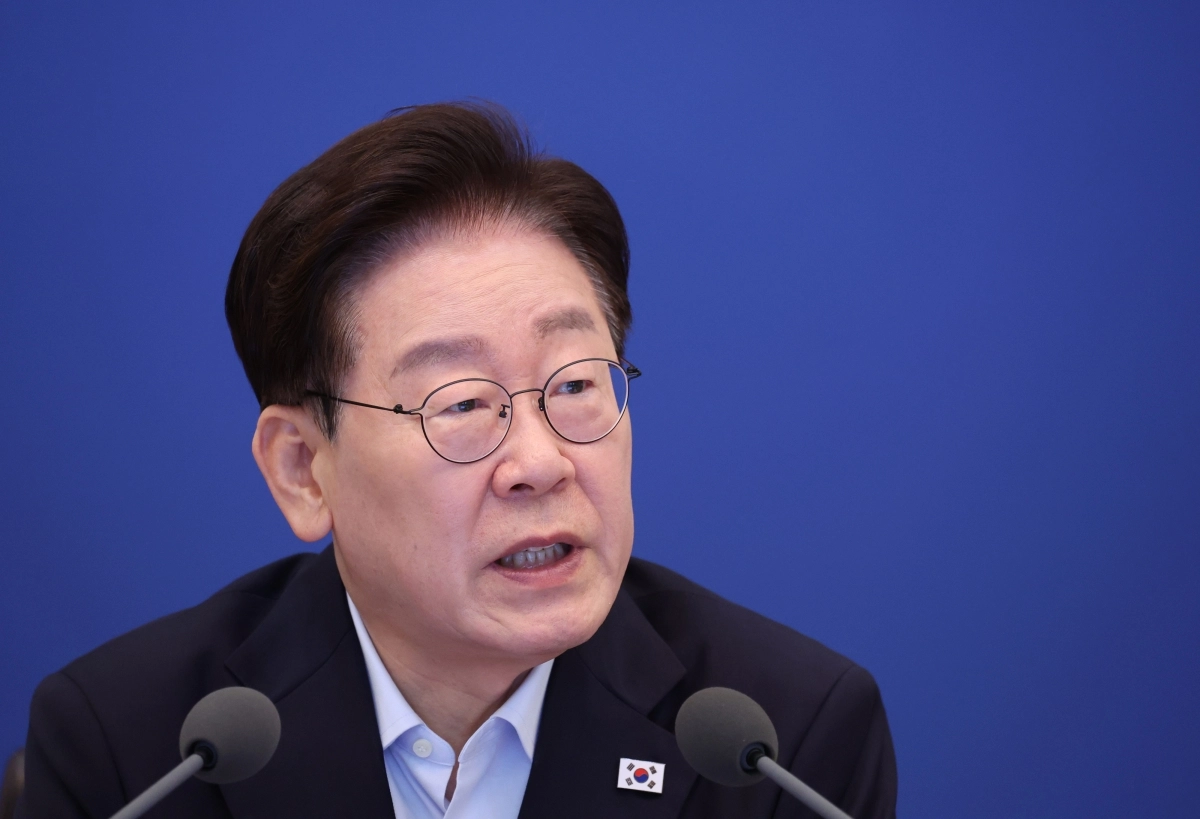 이재명 대통령이 25일 청와대에서 국무회의 발언을 하고 있다. 2026.8.25 연합뉴스