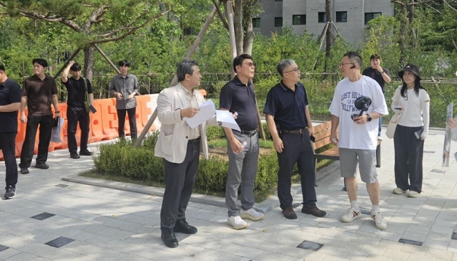 최승태 하남시의회 의회운영위원장, 위례 근린공원 4호 현장 합동점검