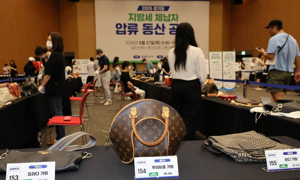 지방세 고액 체납자, 압류 물품 공매