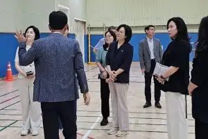 최명진 경기도의원, 개교 2년 차 호수고 현장 점검... 학교 안전 확보 및 시설 개선 추진