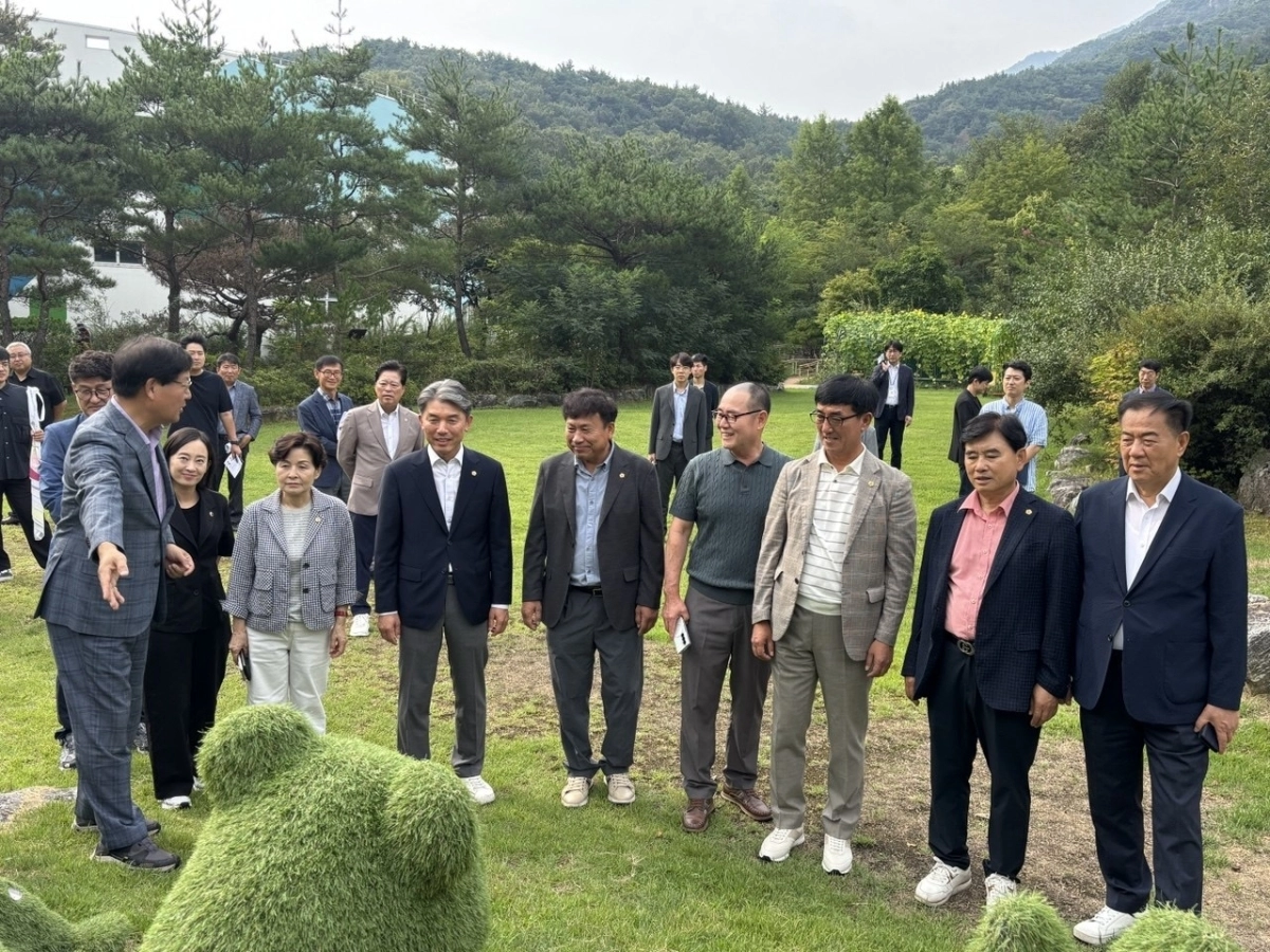 경북도의회 문화환경위원회 현지 확인. 경북도의회 제공