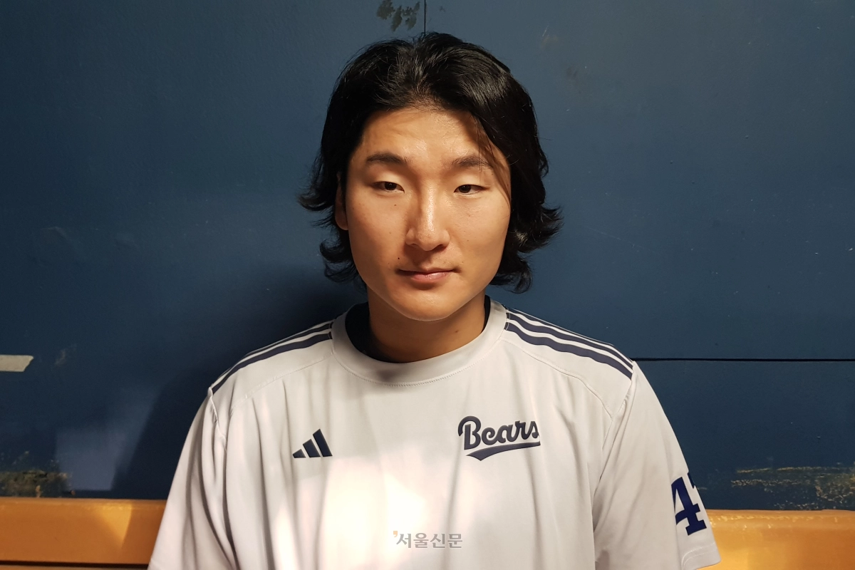 두산 베어스 선발투수 곽빈이 29일 서울 잠실구장에서 열린 두산과 키움 히어로즈의 경기를 마치고 취재진과 인터뷰하고 있다. 2026.7.29 류재민 기자