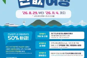 전남광주 16개 섬, 전국 최초 ‘섬 반값여행’ 시행