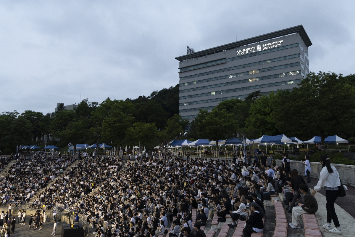 상명대 천안캠퍼스에서 축제가 열리고 있다. 상명대 제공