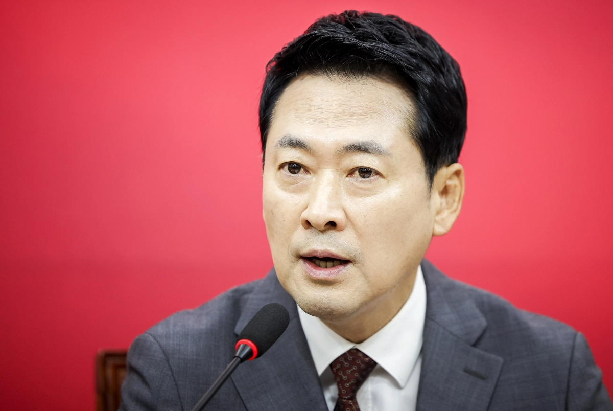 장동혁 국민의힘 대표가 31일 서울 여의도 국회에서 열린 최고위원회의에서 발언하고 있다. 뉴시스