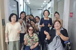 차유미 경기도의원, 안산 장애인평생교육시설 ‘나무를심는장애인야학’ 방문