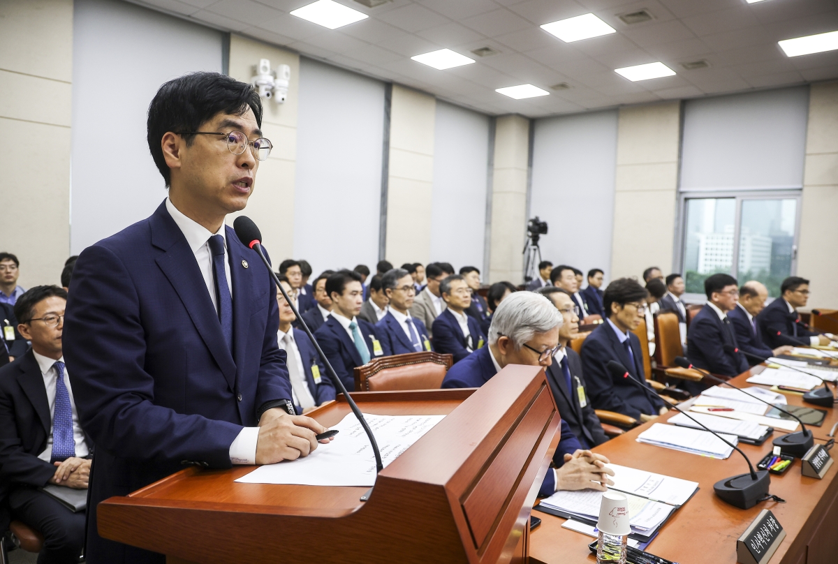 인사말하는 김민재 행안차관