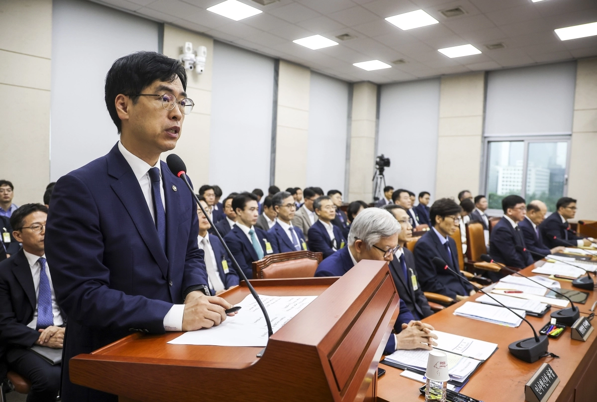 인사말하는 김민재 행안차관