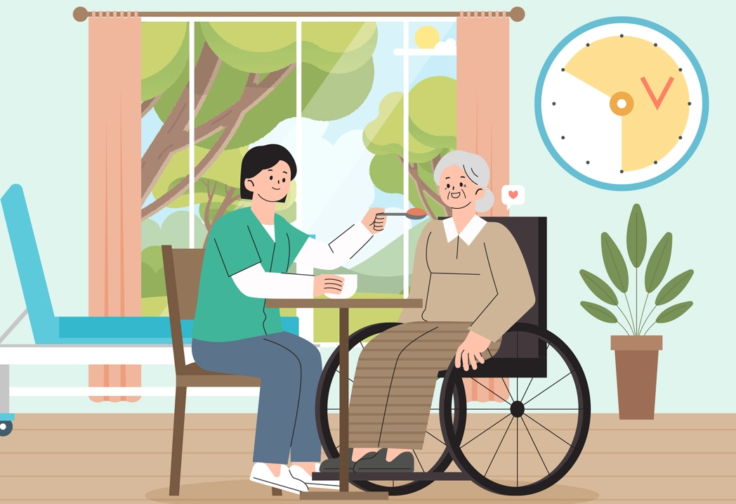 최근 고령 인구가 늘고 있지만 이들을 수용할 요양병원은 환자를 돌볼수록 손해가 커지는 수가, 돌봄 인력 감소, 병상 감축 정책으로 폐업하는 곳이 증가하고 있다.  출처= 아이클릭아트.
