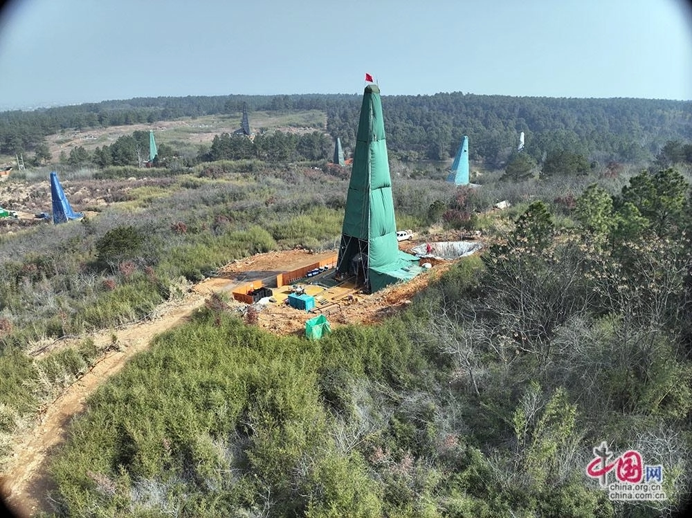 미국과 핵심 광물자원 경쟁을 벌이는 중국이 최근 대규모 구리와 금 매장지를 발견한 것으로 나타났다. 중국 차팅 광산 구리·금 탐사 프로젝트 현장. 중국 자연자원부 제공
