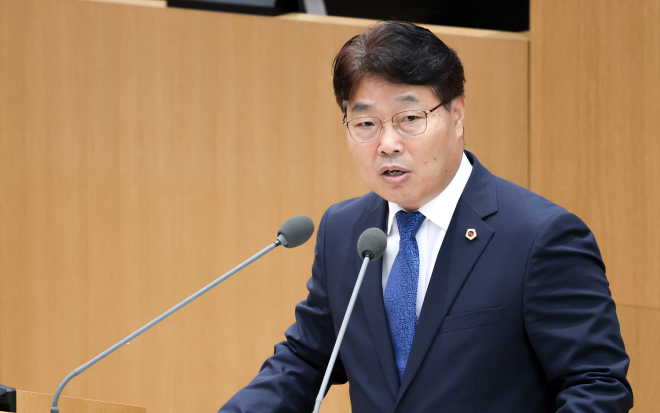 김성태 경기도의원, 본회의 5분자유발언서 기후재난 시대 농정예산은 ‘생존예산’... 농업예산 확대 촉구