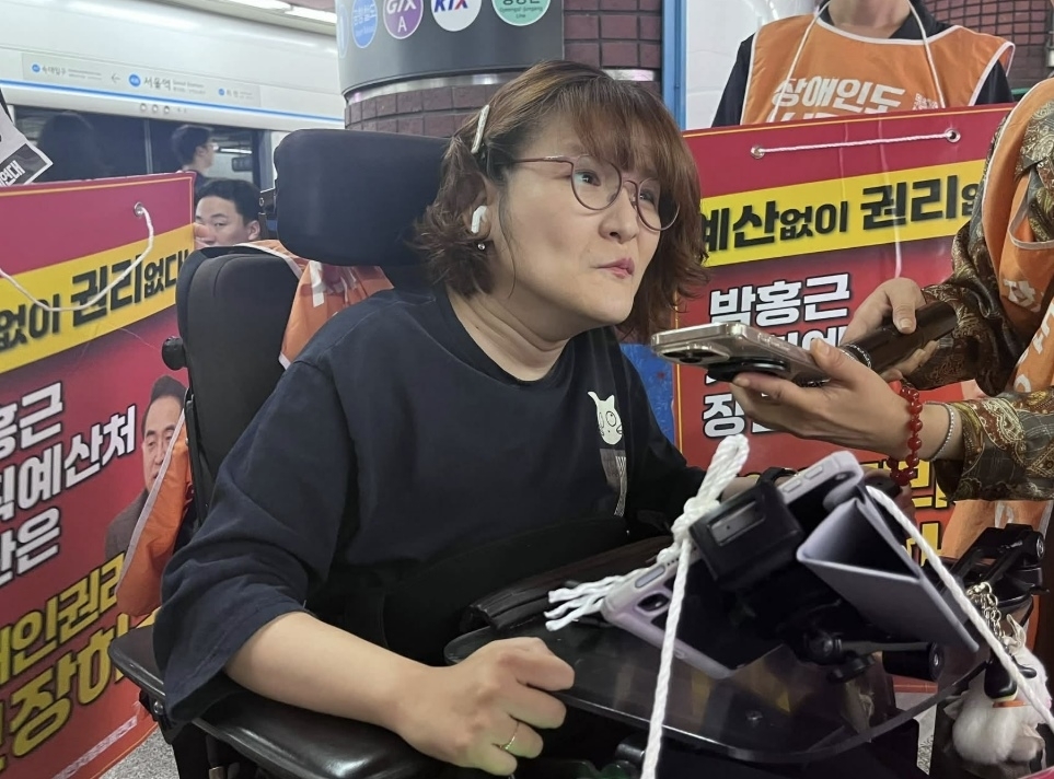 김상희 노들장애인자립생활센터 소장. 자료 : 전국장애인차별철폐연대