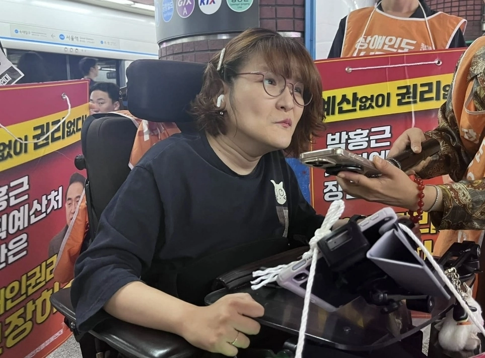 김상희 노들장애인자립생활센터 소장. 자료 : 전국장애인차별철폐연대