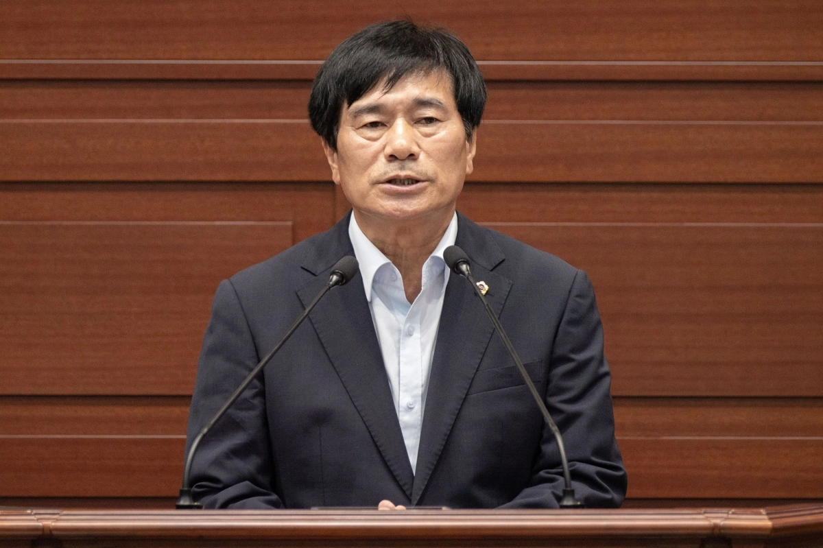 지난 3일 열린 제365회 임시회 제3차 본회의 5분 자유발언을 하는 신효광 의원. 경북도의회 제공