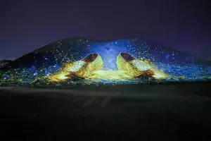 신라 천년 역사를 미디어아트로…경주 대릉원서 빛의 축제
