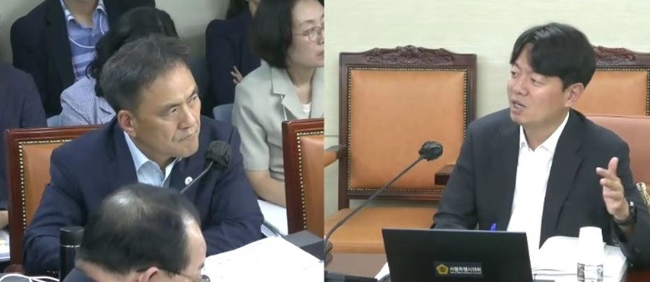 지난 3일 열린 2026년도 제2회 서울시교육비특별회계 추가경정예산안 심사에서 질의하는 박상근 의원. 서울시의회 제공