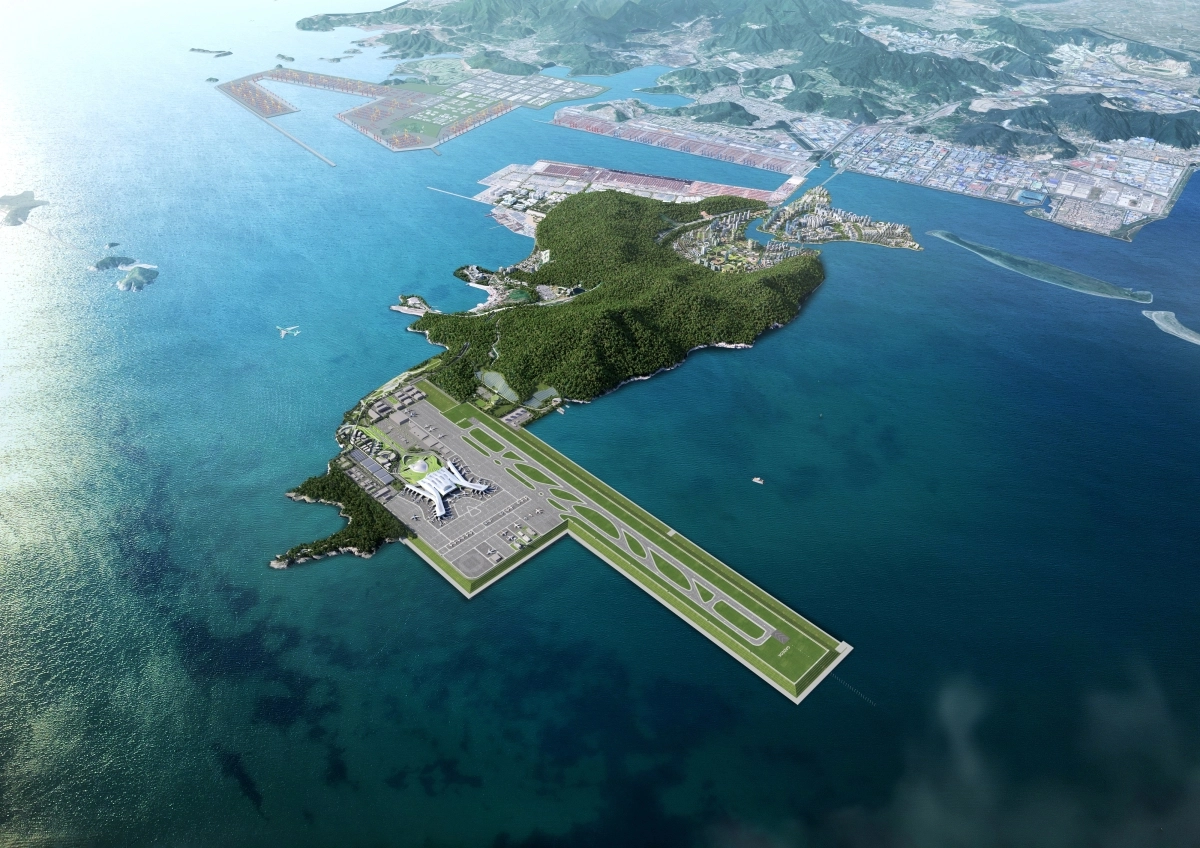 가덕도신공항 조감도. 신공항건설공단 제공