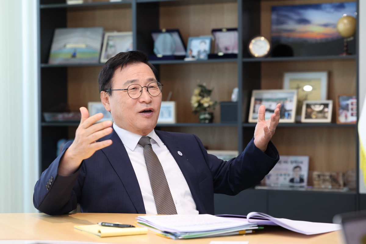 정근식 서울시교육감이 지난 3일 서울신문과 인터뷰를 진행하고 있다. 서울시교육청 제공