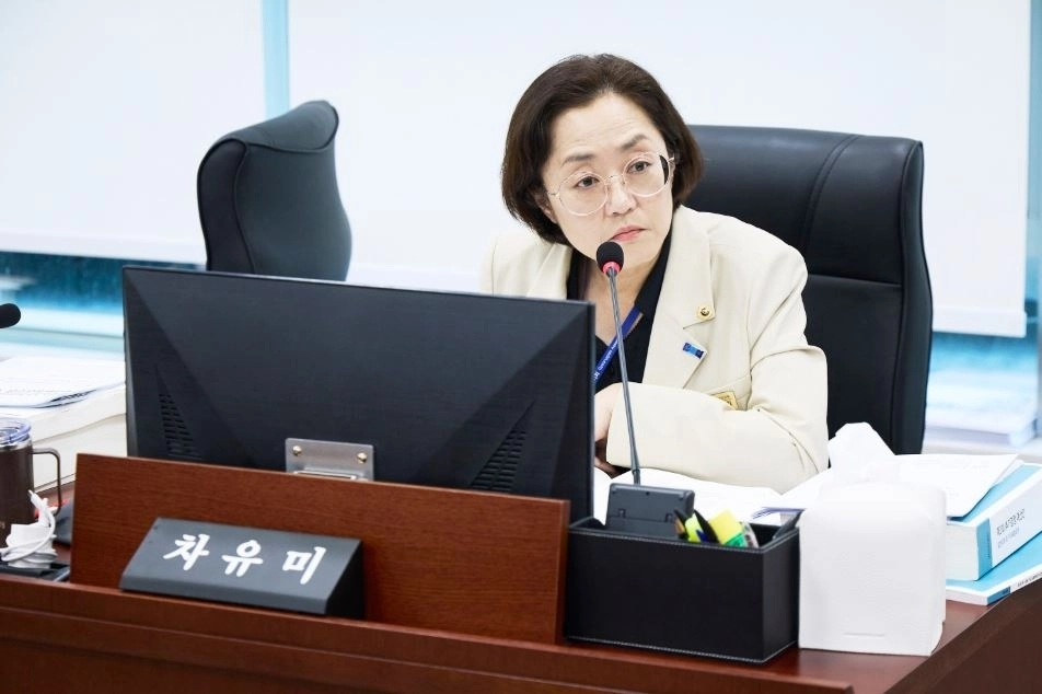 ▲ 제393회 임시회 보건복지위원회 2026년도 제2회 추가경정예산안 심의에서 질의하는 차유미 의원(사진=경기도의회)