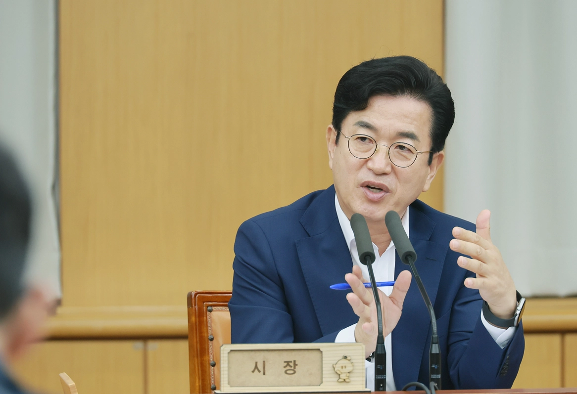 발언하는 허태정 대전시장