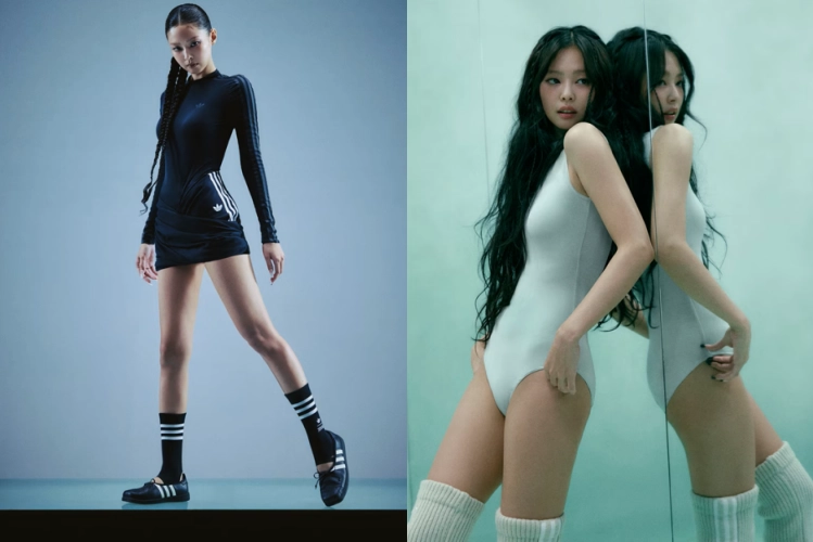 제니는 최근 아디다스와 첫 공동 디자인 컬렉션 ‘아디다스 오리지널스 바이 제니’를 선보였다. 아디다스 홈페이지 캡처