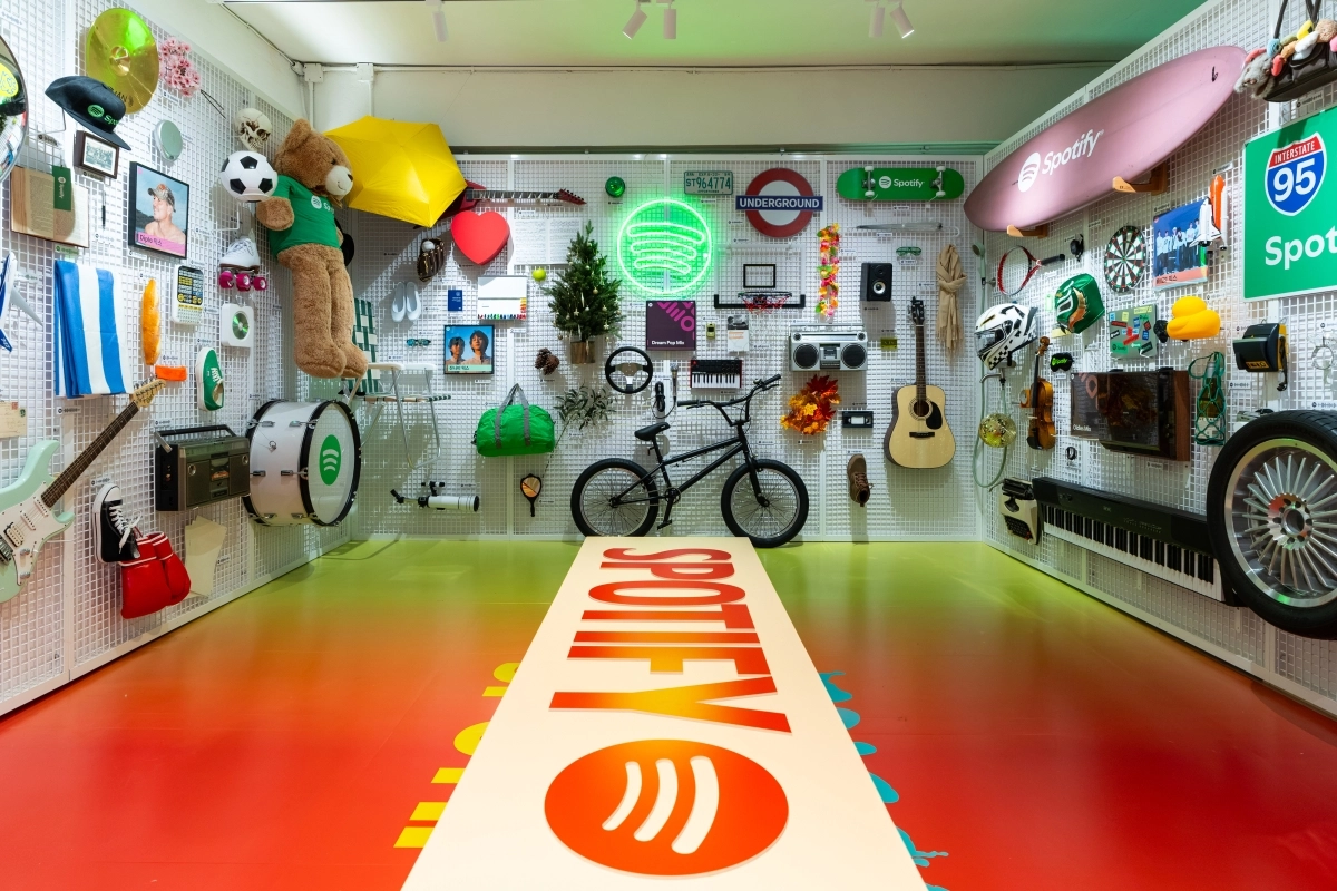 스포티파이가 10~13일 서울 성동구 성수동 앤더슨씨에 스포티파이 하우스를 개관한다고 9일 밝혔다. 사진은 스포티파이 하우스의 믹스 룸 전경. 스포티파이 제공