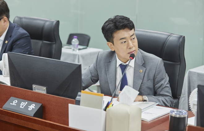 오민용 경기도의원, 해외수출기업 지원, 중복 업무 배제하고 예산 효율화해야