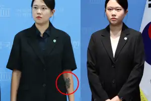 ‘꽃 문신’ 긴팔로 가렸다…“타투 합법화된 만큼 논의 필요” 기본소득당 부대변인 사과