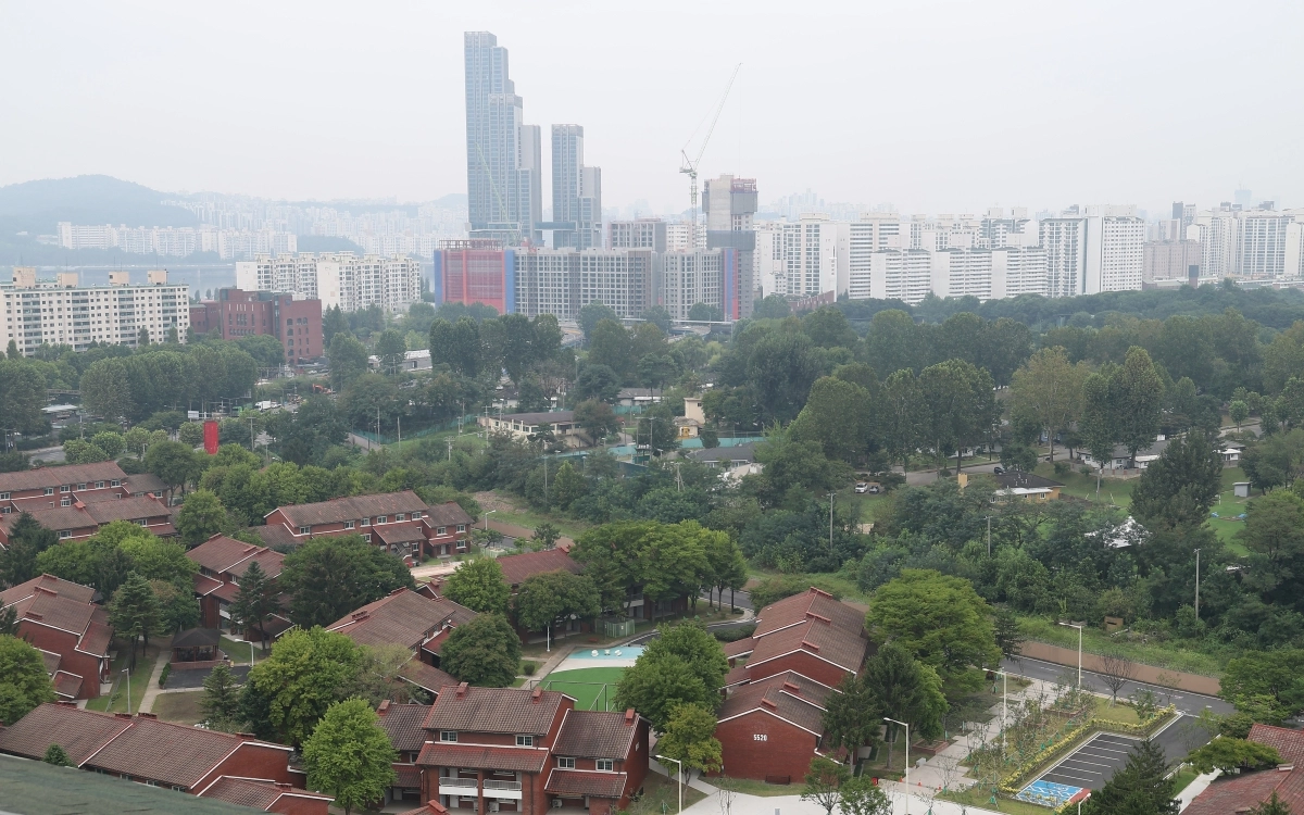 서울 용산구 용산 미군반환부지 내 장교 숙소 5단지의 모습. 연합뉴스