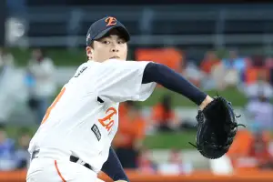 왕옌청 1경기 더 던지고 간다 출국일은 미정…아시안게임 한국전 피하나