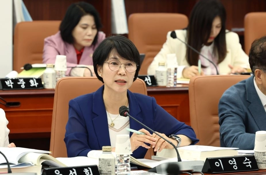 지난 9일 열린 제339회 임시회 예산결산특별위원회 2026년도 제2회 추가경정예산안 심사에서 질의하는 이영숙 의원. 서울시의회 제공
