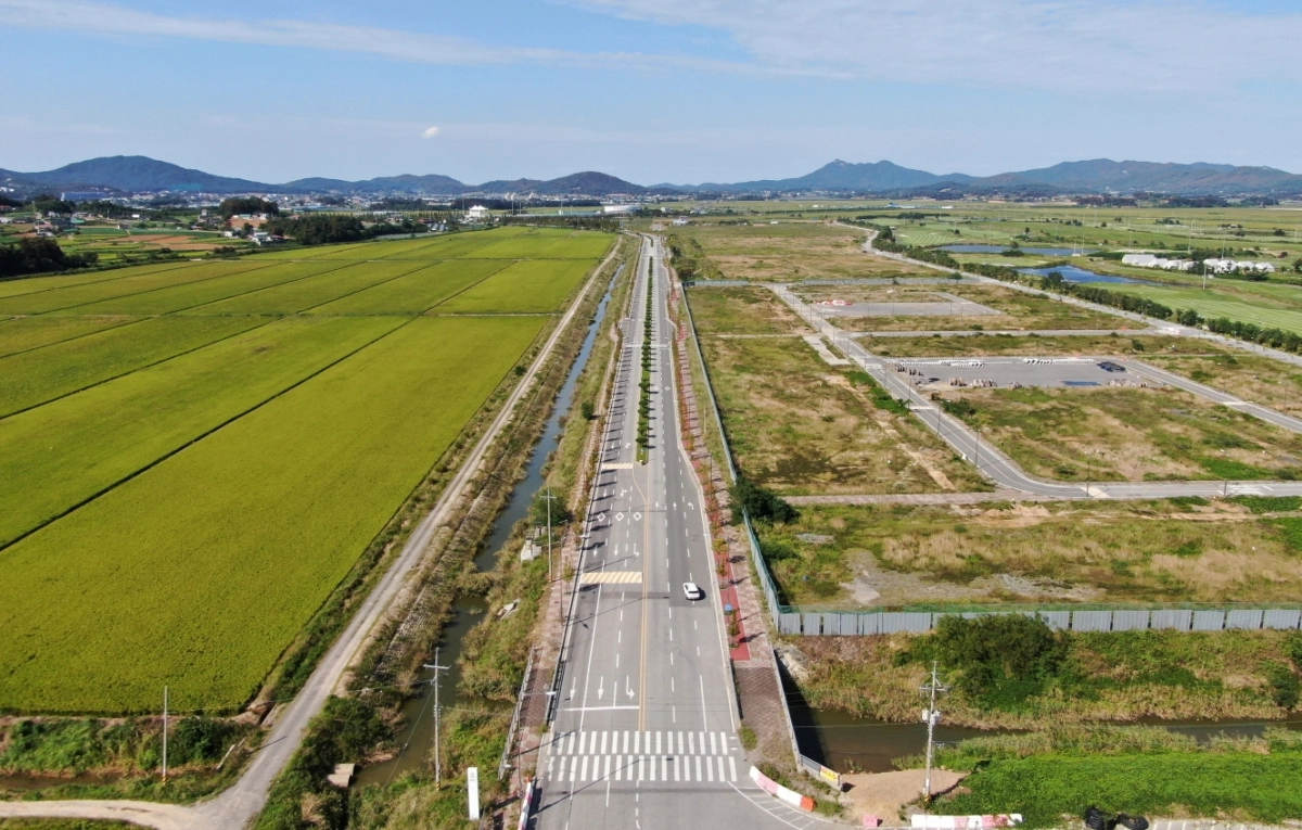 충남 태안군 기업도시 전경. 군 제공