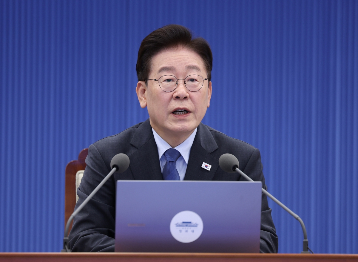 이재명 대통령이 11일 청와대에서 열린 수석보좌관회의에서 발언하고 있다. 2026.9.11 연합뉴스