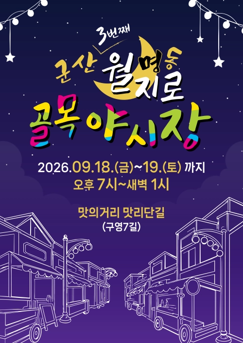골목골목 야시장 콘텐츠 지원사업. 군산시 제공