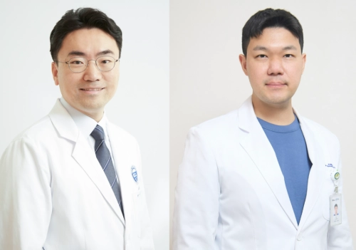 분당차병원 외과 이성환 교수(왼쪽)와 조성준 교수