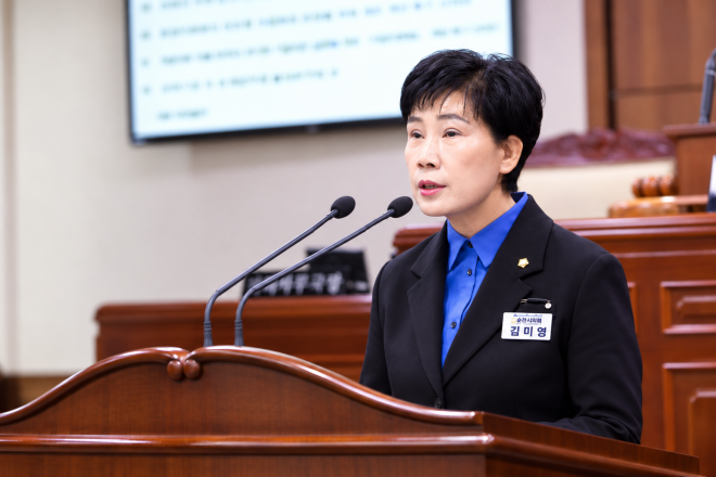 김미영 순천시의원 “환경미화원 안전대책 강화 해야” 촉구