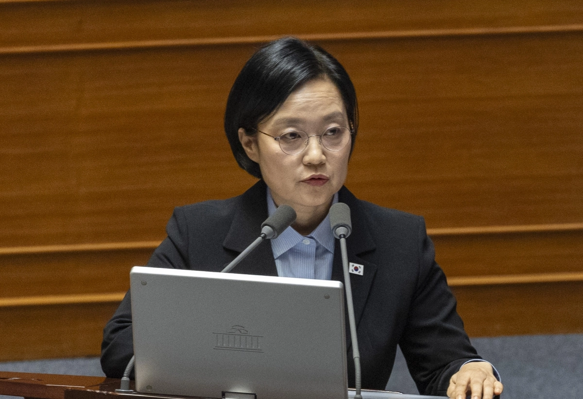 한성숙 국무총리가 14일 국회에서 열린 제439회 정기회 교육·사회·문화 분야 대정부 질문에서 답변하고 있다. 2026.9.14 연합뉴스