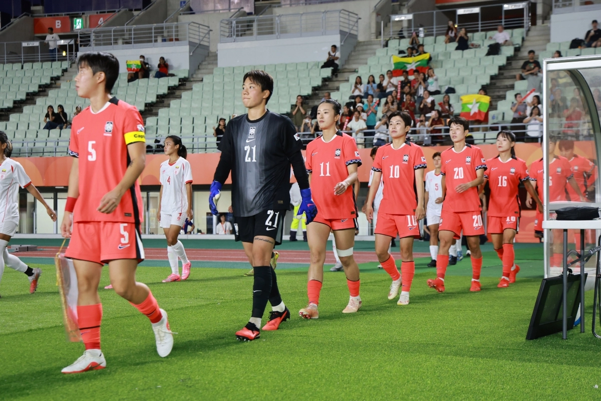 여자 축구대표팀, 미얀마와 1차전