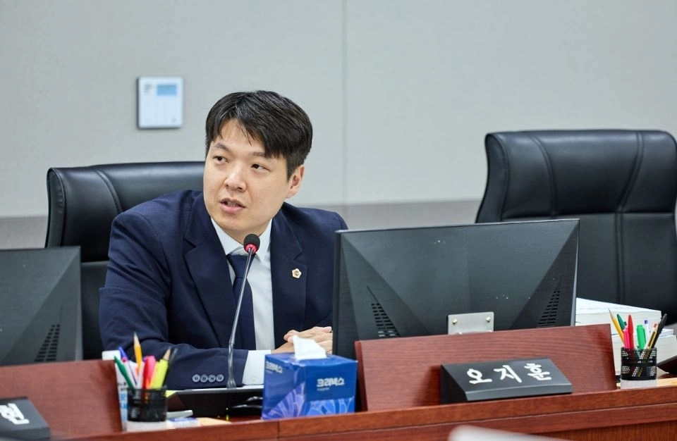 ▲ 지난 11일 열린 제393회 임시회 예산결산특별위원회 제1차 회의에서 질의하는 오지훈 의원(사진=경기도의회)