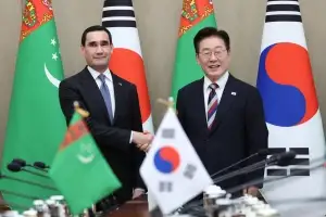 李대통령, 투르크메니스탄과 정상회담…투자보호·범죄대응 협력 약속