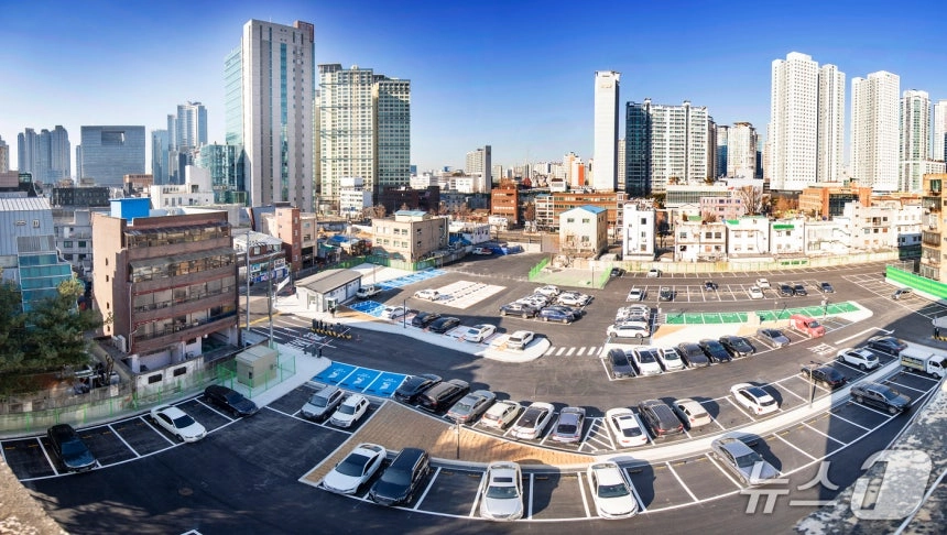 용산구 임시 공영주차장