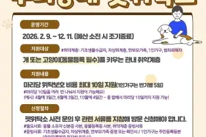 추석 귀성길 ‘반려동물 어쩌지?’…광진구 펫위탁소 운영