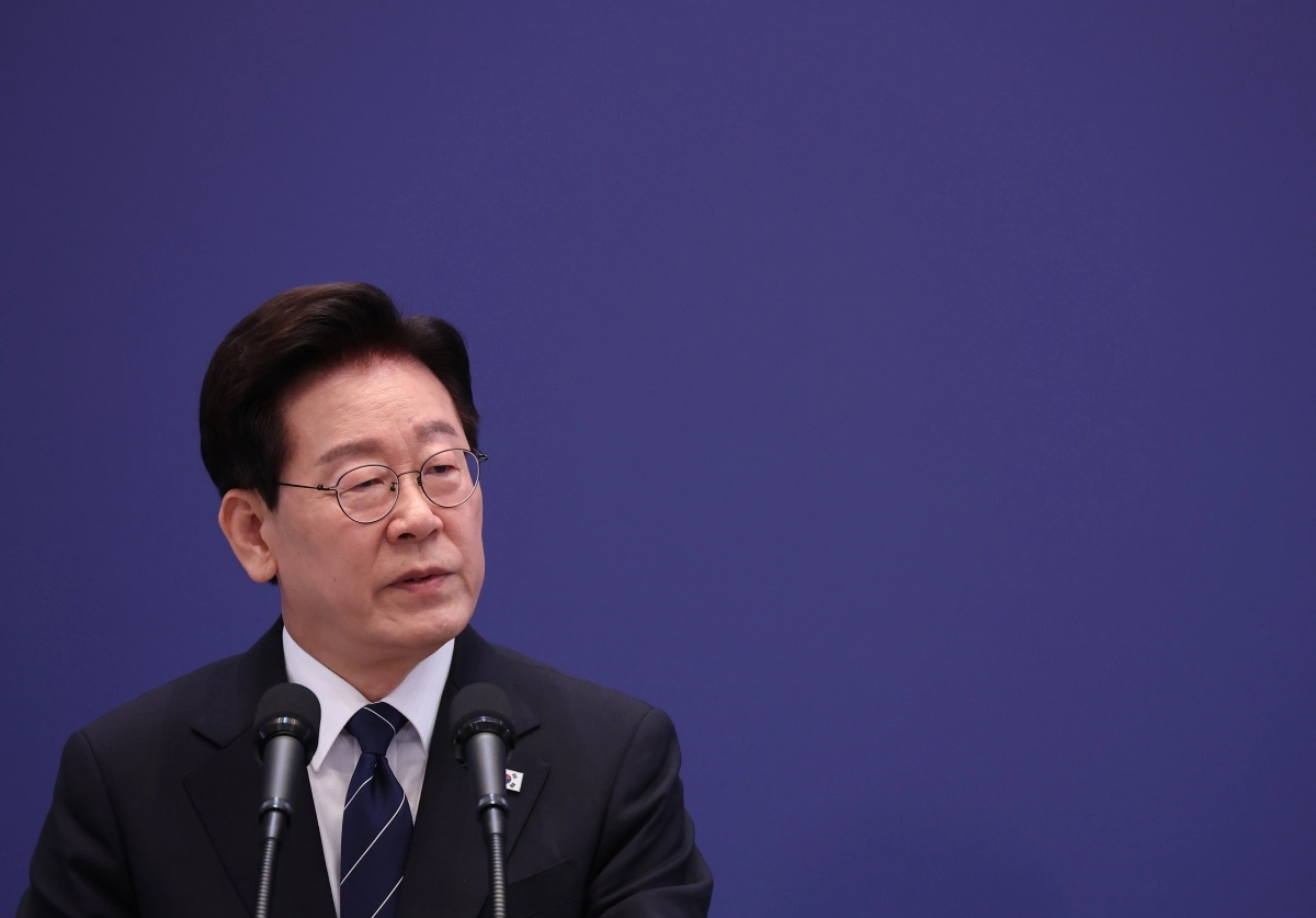 이재명 대통령이 18일 청와대 영빈관에서 기자회견을 하고 있다. 2026.9.18 연합뉴스