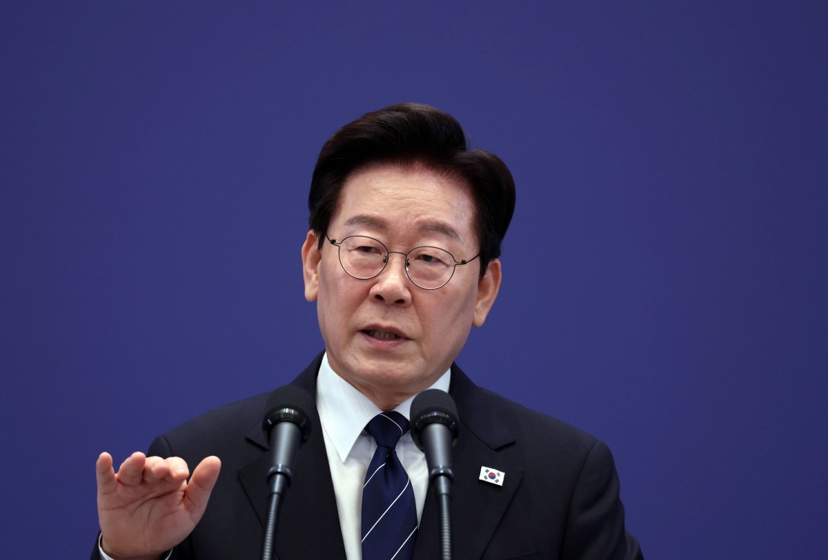이재명 대통령이 18일 청와대 영빈관에서 열린 기자회견에서 취재진 질문에 답하고 있다. 2026.9.18 연합뉴스