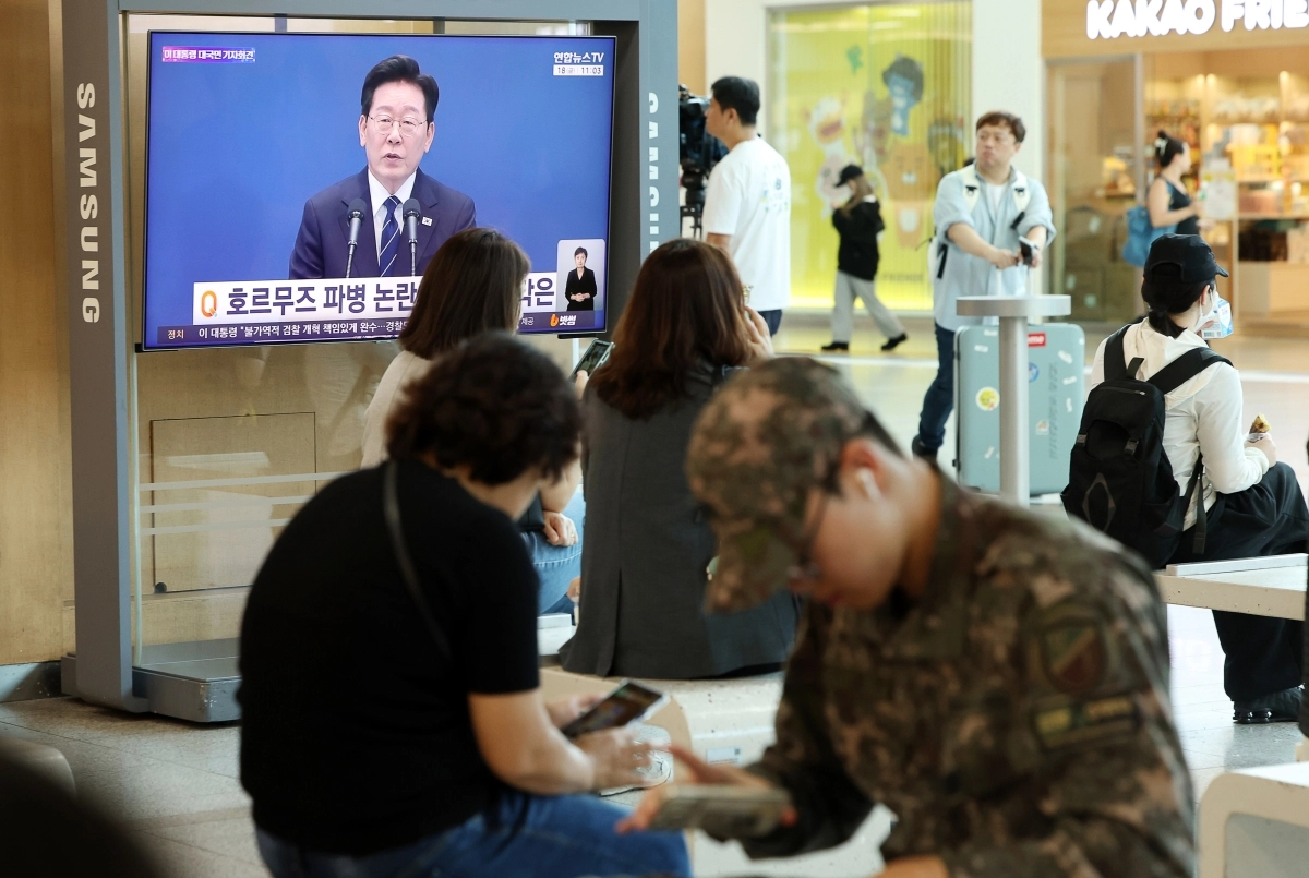 ‘생중계되는 이재명 대통령 호르무즈 파병 관련 답변’
