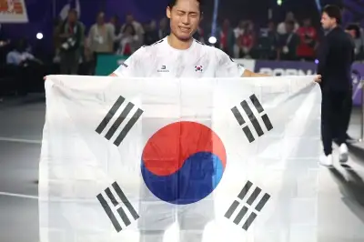 테크볼 초대 챔피언은 ‘한국 이준석’…남자 단식 금메달 획득