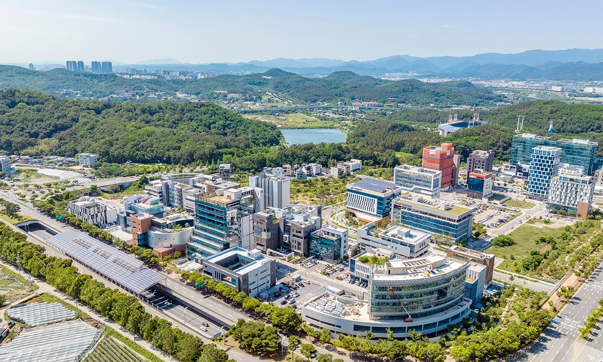 ‘비수도권 최대 소프트웨어 집적 단지’로 성장한 대구 수성알파시티 전경.  대구시 제공