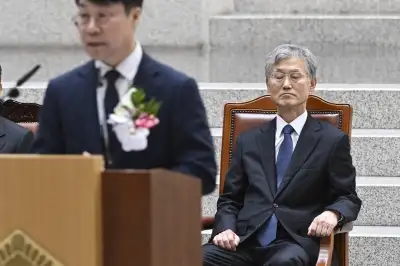 김성수 대법관 취임식 참석한 조희대 대법원장