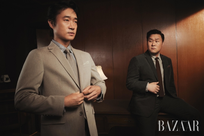배우 조우진·윤경호의 ‘웰에이징 스타일’…신성통상 올젠 화보 공개